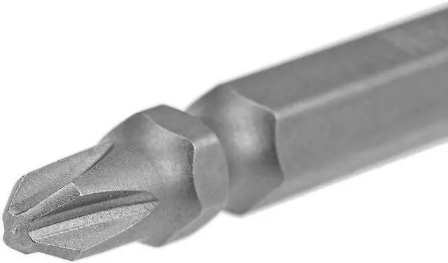 Alt view image 3 of 4 - 1/4" Hex Shank 65mm Length Magnetic Screwdriver SL5/PH2 Slotted-Phillips Double-Head Screwdriver Bits S2 Alloy Steel
