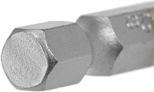 Alt view image 4 of 4 - 1/4-Inch Hex Shank Magnetic Phillips Cross Screwdriver Bit, 50mm Length PH2 Titanium Plating S2 Non-Slip Screwdriver Bits 5pcs