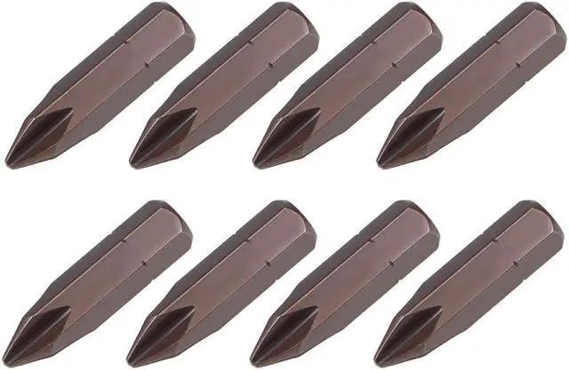 Main image of 8 Pcs Phillips Bits 5/16-inch 8mm Hex Shank 32mm Length Cross PH2 Magnetic Screw Driver S2 Screwdriver Bit
