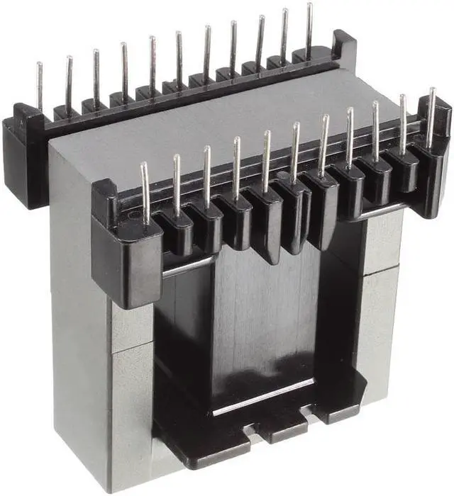 Main image of EE55B 11 with 11pin Transformer Bobbin PC40 Ferrite Core Vertical 2 Ferrite Halves and 1 Bobbin