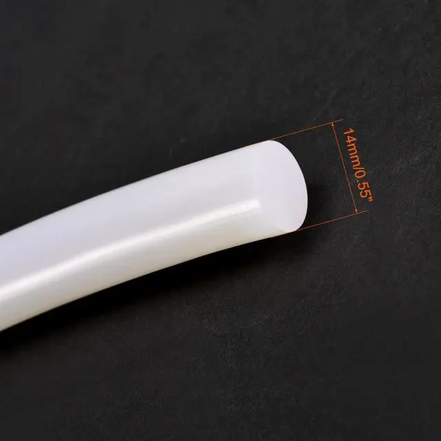 Alt view image 3 of 3 - Silicone Bending Insert, Sealing Circle Seal Rod Round Bar - 39" Long 14MM Dia High Temperature Resistant Silicone Sealing Strip (Cream White)