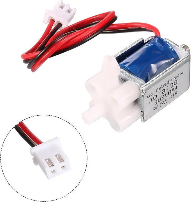 Alt view image 3 of 4 - Miniature Solenoid Valve 2 Position 3 Way DC6V 0.38A Air Solenoid Valve