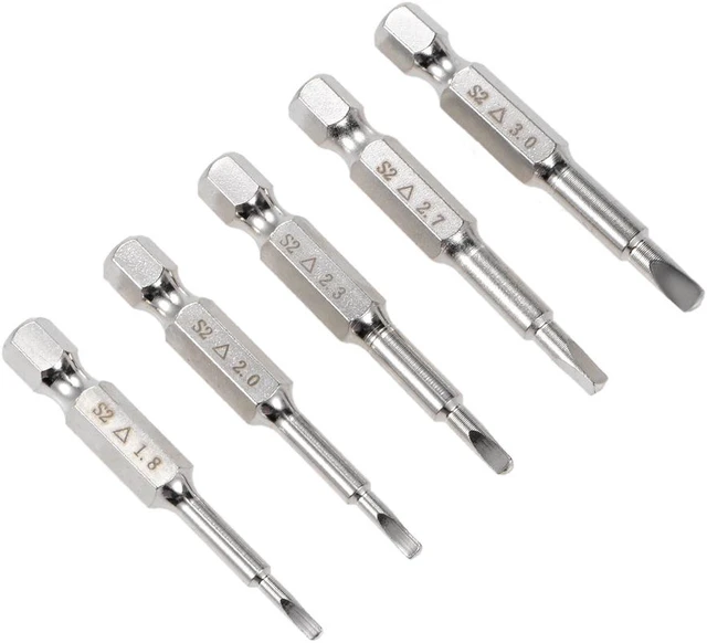 Main image of Set(5pcs) 1/4 Inch Hex Shank (TA18, 20, 23, 27, 30) Magnetic Triangular Head Screwdriver Bit Set, 50mm Length S2 Screw Driver Kit