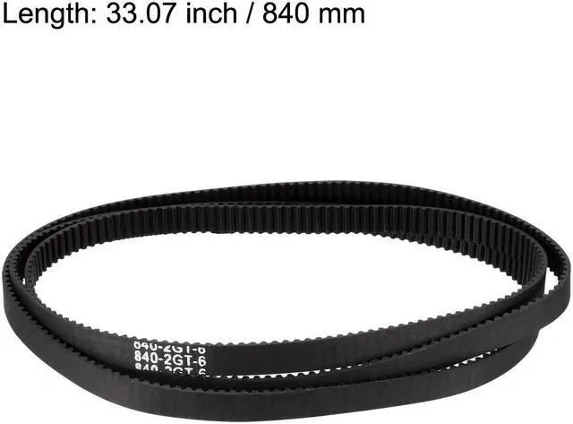Alt view image 2 of 4 - GT2 Timing Belt 840mm Closed Fit Synchronous Wheel for 3D Printer