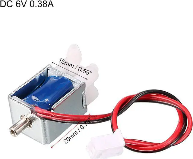 Alt view image 2 of 4 - Miniature Solenoid Valve 2 Position 3 Way DC6V 0.38A Air Solenoid Valve