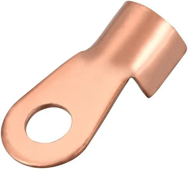 Alt view image 3 of 3 - OT-100A Open-End Copper Crimp Terminal Lugs AWG 8-4 Battery Cable Connector 5pcs