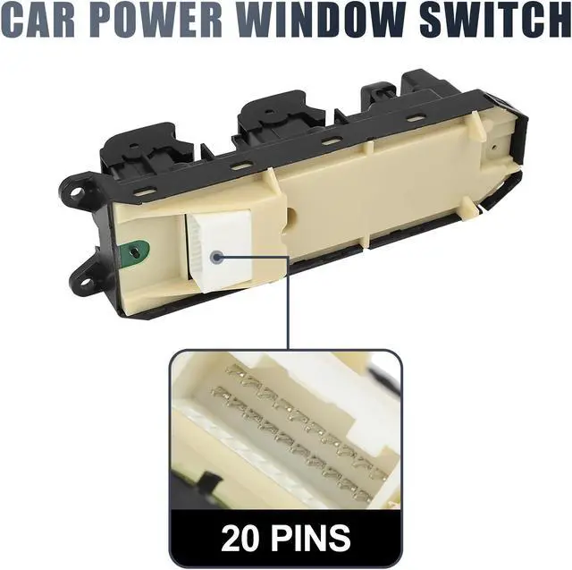 Alt view image 4 of 7 - 84040-33100 Power Window Master Switch Front Left for Toyota Prius Camry Venza Lexus CT200h