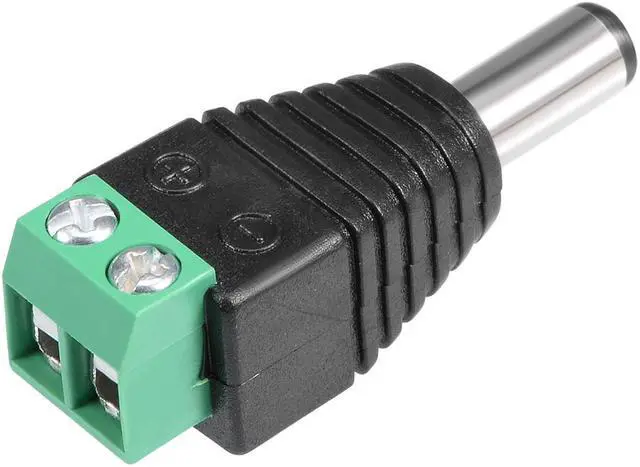 Main image of DC Male Connector 5.5x2.1mm Power Jack Adapter 20Pcs for Led Strip CCTV Security Camera Cable Wire Ends
