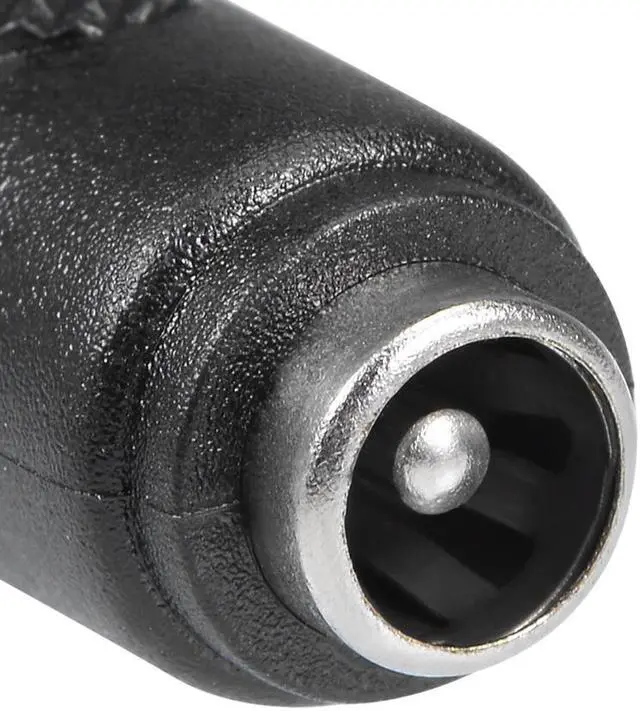 Alt view image 3 of 3 - 3Pcs DC Female to Female Connector 5.5mm x 2.1mm Power Cable Jack Adapter Black