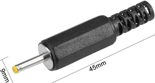 Alt view image 3 of 5 - 5Pcs DC Male Connector 2.5mm x 0.7mm Power Cable Jack Adapter Black