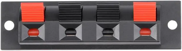 Alt view image 2 of 4 - 20pcs 4 Way Jack Socket Spring Push Release Connector Speaker Terminal Strip Block