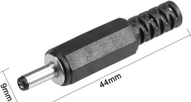 Alt view image 3 of 5 - 10Pcs DC Male Connector 3.5mm x 1.1mm Power Cable Jack Adapter Black