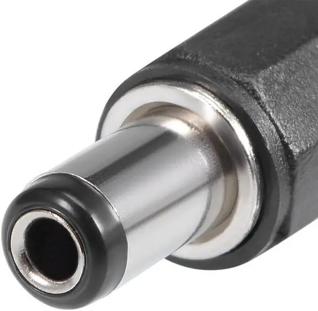 Alt view image 4 of 5 - 5Pcs DC Male Connector 5.5mm x 2.5mm x 9mm Power Cable Jack Adapter Black