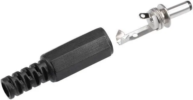Alt view image 2 of 5 - 10Pcs DC Male Connector 3.5mm x 1.1mm Power Cable Jack Adapter Black