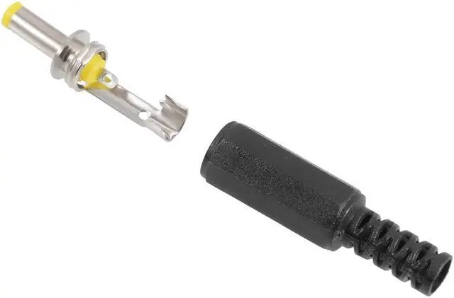 Alt view image 2 of 5 - 2Pcs DC Male Connector 4.0mm x 1.7mm Power Cable Jack Adapter Black