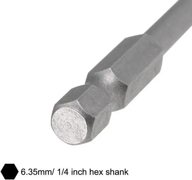 Alt view image 4 of 4 - 12pcs Torx Bits Set 1/4 Inch Hex Shank T5-T40 Magnetic 50mm Length Security Tamper Proof Star 6 Point Screwdriver Kit Tools