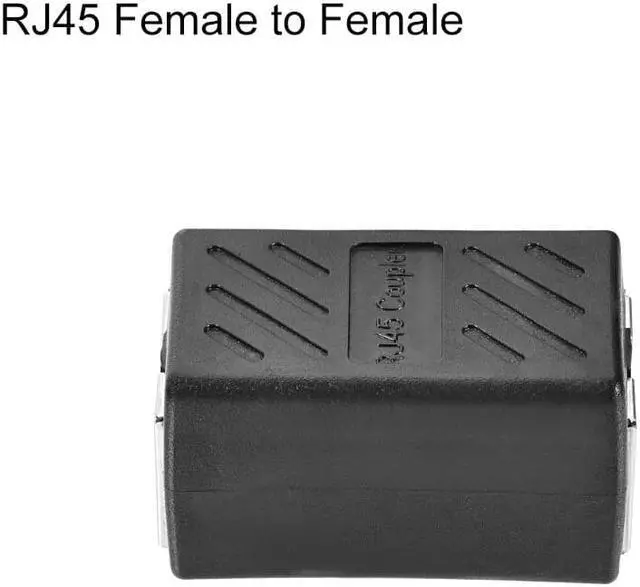 Alt view image 3 of 3 - RJ45 Coupler Inline Connector Cat7 Cat6 Cat5e Ethernet Cable Extender Adapter Female To Female 36x43x20mm 2Pcs