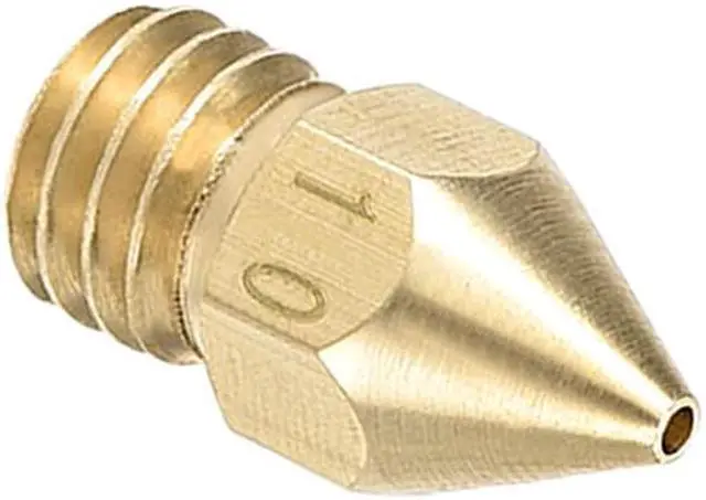 Alt view image 9 of 10 - 1mm 3D Printer Nozzle, Fit MK8 Extruder Head, for 1.75mm Filament Brass 5pcs