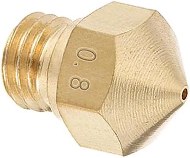 Alt view image 5 of 5 - 0.8mm 3D Printer Nozzle, Fit MK10 Extruder Head, for 1.75mm Filament Brass 5pcs