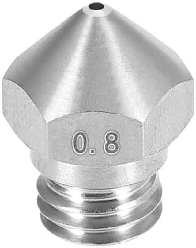 Main image of 0.8mm 3D Printer Nozzle, Fit MK10 Extruder Head, for 1.75mm Filament Stainless Steel 1pcs