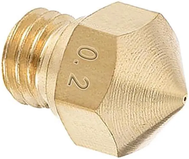Alt view image 5 of 5 - 0.2mm 3D Printer Nozzle, Fit MK10 Extruder Head, for 1.75mm Filament Brass 2pcs