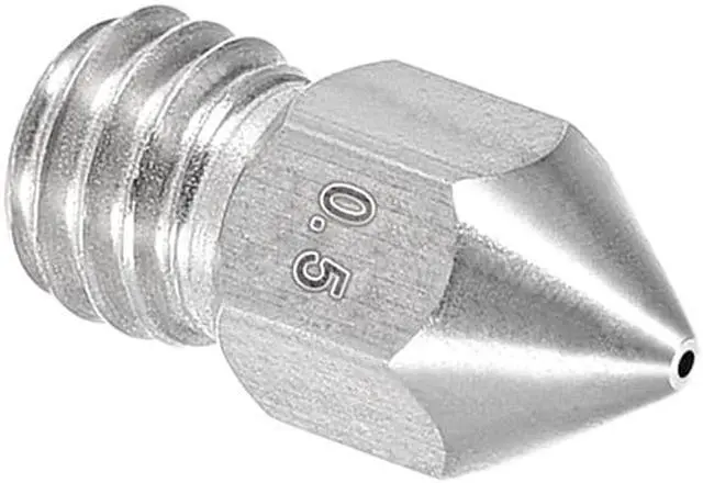 Alt view image 5 of 5 - 0.5mm 3D Printer Nozzle, Fit MK8 Extruder Head, for 1.75mm Filament Stainless Steel 2pcs