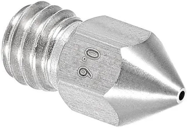 Alt view image 5 of 5 - 0.6mm 3D Printer Nozzle, Fit MK8 Extruder Head, for 1.75mm Filament Stainless Steel 2pcs