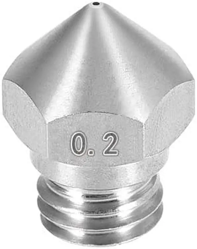 Main image of 0.2mm 3D Printer Nozzle, Fit MK10 Extruder Head, for 1.75mm Filament Stainless Steel 1pcs