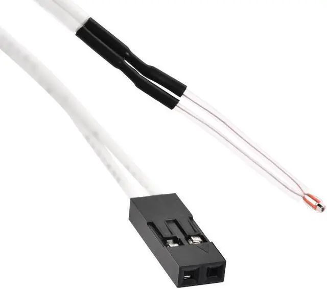 Alt view image 3 of 3 - NTC 3950 100K Thermistor with 1 Meter Wire and Black Female 2 Pin Head 3pcs