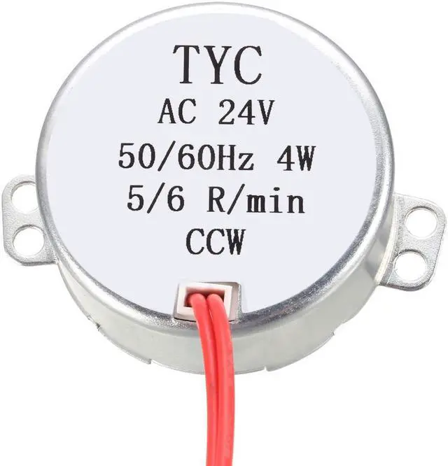 Alt view image 2 of 4 - Turntable Synchronous Synchron Motor 50-60Hz 24 VAC CCW 4W (5-6RPM)
