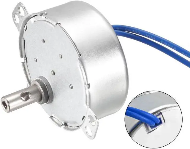 Alt view image 4 of 4 - Electric Synchron Motor Turntable Synchronous Motor 100-127 VAC 20-24RPM 50-60 Hz 4W CCW Direction for Hand-Made, Model or Guide Motor