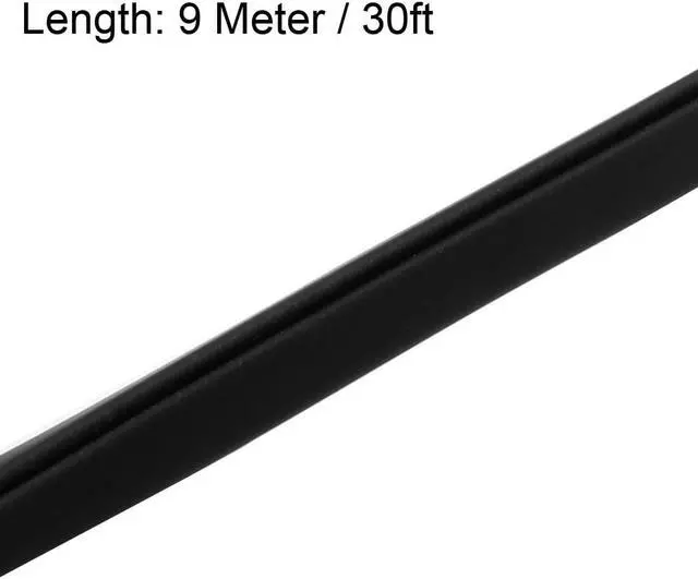 Alt view image 3 of 3 - Edge Trim U Seal Black PVC Plastic U Channel Edge Protector Fits 3/64'' - 5/64'' Edge 30 Feet Length