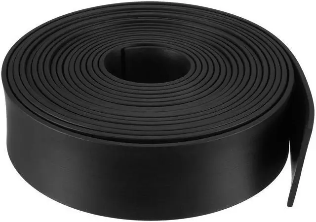 Alt view image 4 of 4 - Solid Rectangle Rubber Seal Strip 10mm Wide 5mm Thick, 5 Meters Long Black
