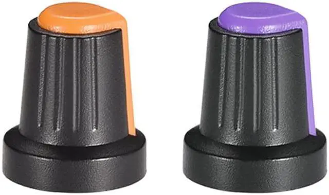 Main image of 20Pcs 6mm Shaft Hole Knob for Speaker Effect Pedal Amplifier Potentiometer Knob 2 Colors Mark