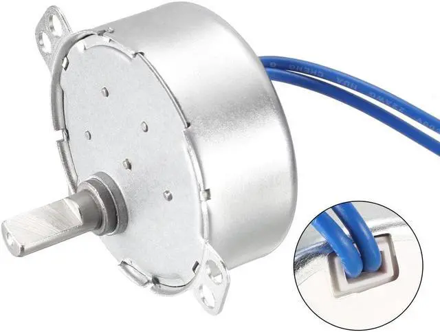 Alt view image 4 of 4 - Electric Synchron Motor Turntable Synchronous Motor 100-127 VAC 2.5-3RPM 50/60 Hz 4W CW Direction for Hand-Made, Model or Guide Motor