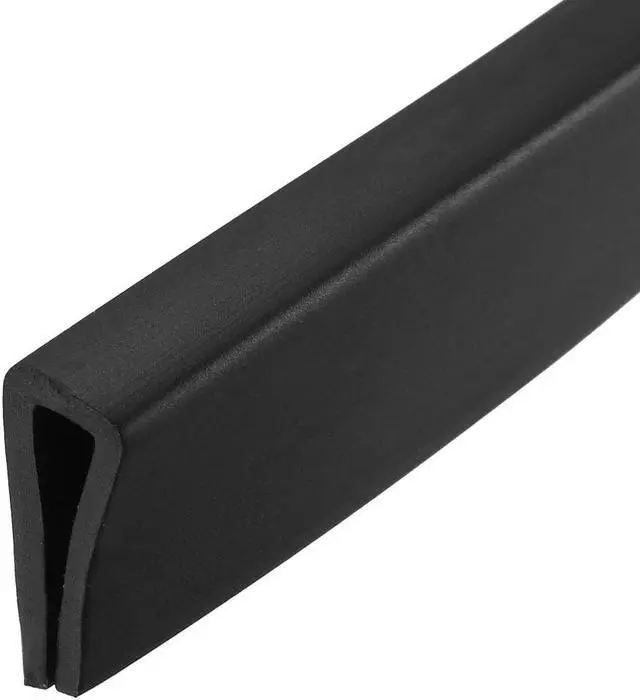 Main image of Edge Trim U Seal Black PVC Plastic U Channel Edge Protector Fits 3/32'' - 9/64'' Edge 10 Feet Length