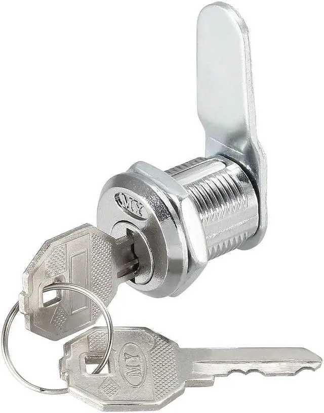 Alt view image 4 of 6 - Cam Lock 20mm Cylinder Length 48mm X 2mm Cam Cabinet Locks Keyed Different