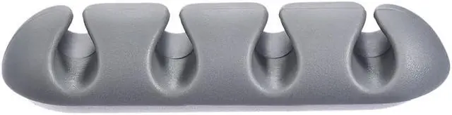 Alt view image 3 of 5 - 4Pcs Cable Organizer Grey Electronics Computer Mouse Charging USB Cable Holder Self Adhesive Cord Holders