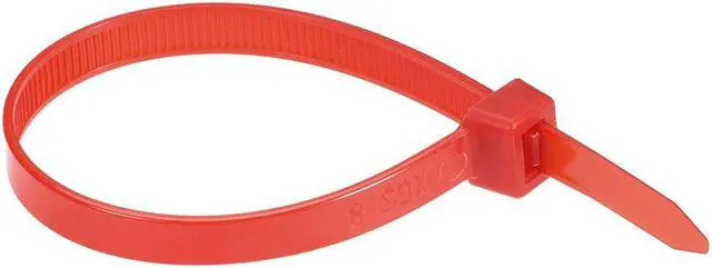 Alt view image 3 of 3 - Cable Zip Ties 250mmx7.6mm Self-Locking Nylon Tie Wraps Red 40pcs