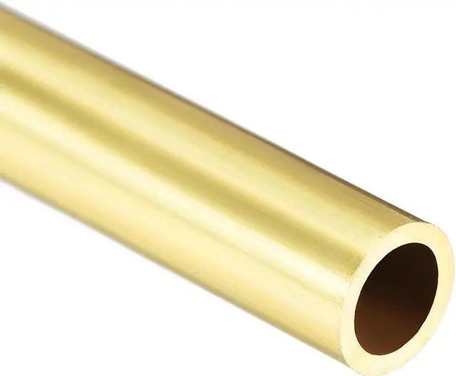Alt view image 3 of 3 - Brass Round Tube 300mm Length 7.5mm OD 1mm Wall Thickness Seamless Straight Pipe Tubing