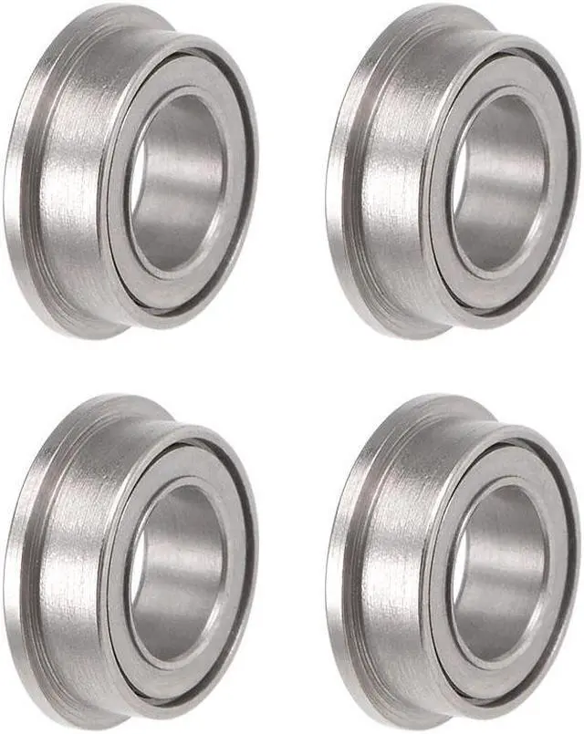 Main image of MF74ZZ Flange Ball Bearing 4x7x2.5mm Shielded Chrome Bearings 4pcs