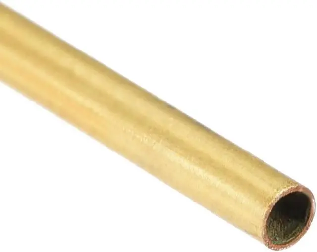 Alt view image 3 of 3 - Brass Round Tube 300mm Length 2mm OD 0.2mm Wall Thickness Seamless Straight Pipe Tubing 3 Pcs