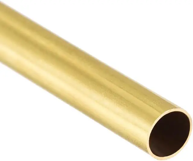 Alt view image 3 of 3 - Brass Round Tube 300mm Length 4mm OD 0.2mm Wall Thickness Seamless Straight Pipe Tubing 3 Pcs