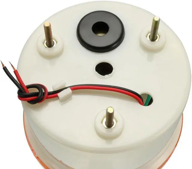Alt view image 4 of 5 - LED Warning Light Bulb Rotating Flashing Industrial Signal Tower Lamp Buzzer 90dB AC 110V Yellow LTE1101LJ