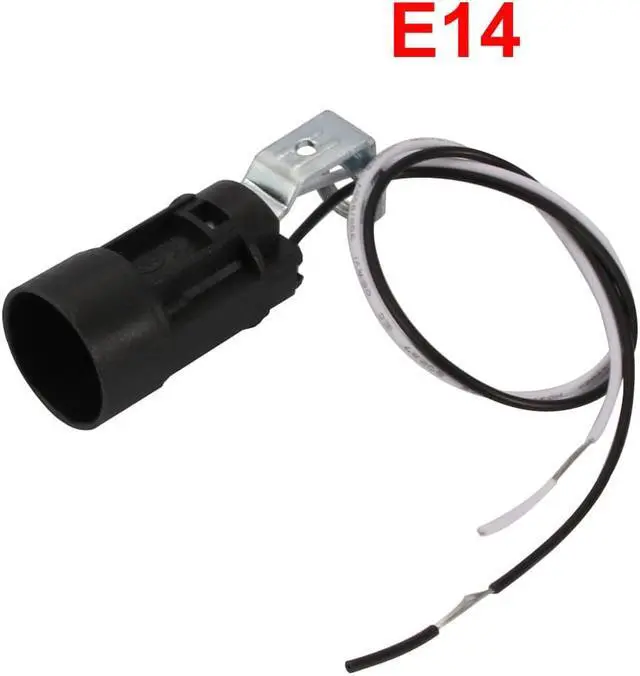 Alt view image 2 of 5 - 4pcs Black 60mm Height Wall Lamp Pendant Light Holder E14 Lamp Socket w Wire