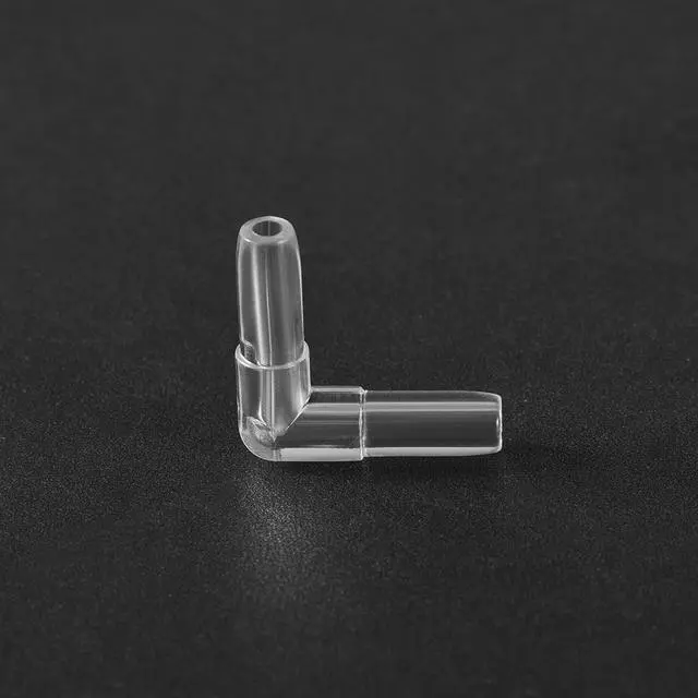 Alt view image 4 of 4 - Aquarium Air Valve Connector Plastic Inline Tubing L-Shaped Non-Return Valves for 4mm Fish Tank Pond Air Line 30pcs