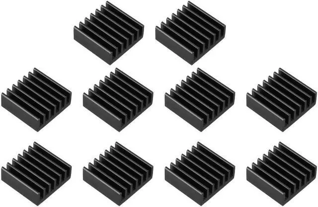 Main image of Aluminum Heatsink Cooler Circuit Board Cooling Fin Black 14mmx14mmx5mm 10Pcs for Led Semiconductor Integrated Circuit Device