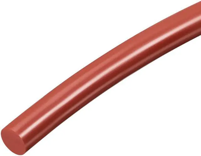 Main image of Silicone Bending Insert, Sealing Circle Seal Rod Round Bar - 39" Long 9MM Dia High Temperature Resistant Silicone Sealing Strip (Red)