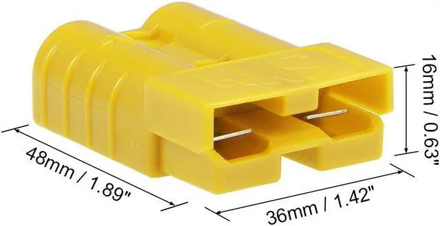 Alt view image 5 of 5 - 6 Gauge Battery Quick Connect Disconnect 50A Wire Connector for Winch Auto Car Trailer Driver, Yellow, 4pcs