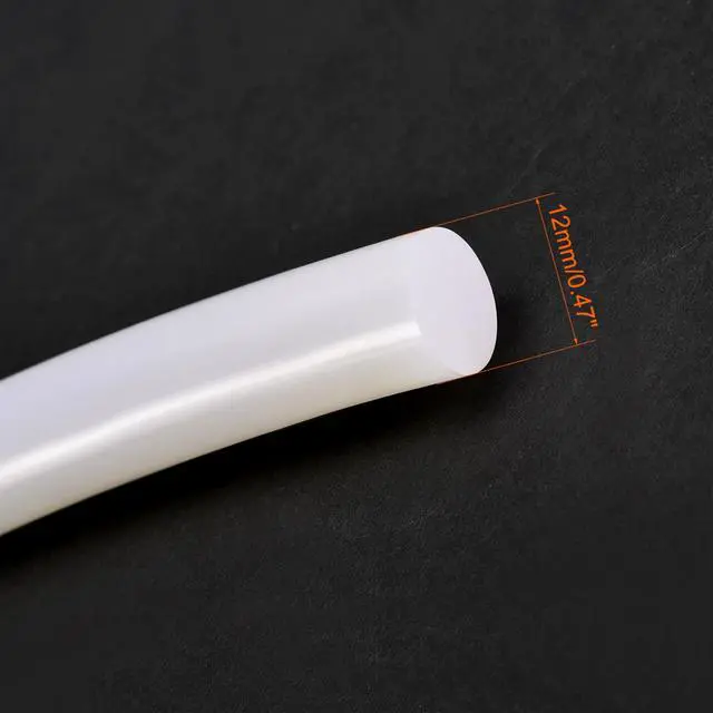 Alt view image 3 of 3 - Silicone Bending Insert, Sealing Circle Seal Rod Round Bar - 39" Long 12MM Dia High Temperature Resistant Silicone Sealing Strip (Cream White)